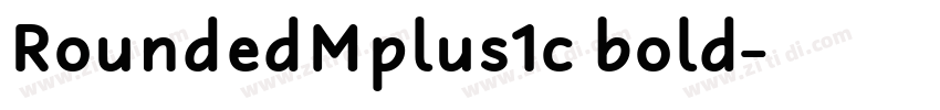 RoundedMplus1c bold字体转换